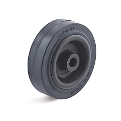 Heat resistant rubber wheel HGK-100-30-40-G12-G8-SCHWARZ