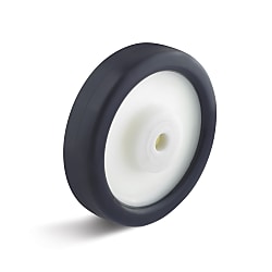 Elastik polyurethane wheel, approx. 80 ° Shore A EPUK-100-35-40-K12