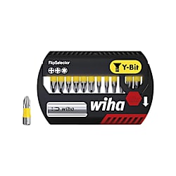 Wiha Bit Set FlipSelector Y-Bit 25 mm Phillips, Pozidriv, TORX® 13-tlg, 1/4" C6,3