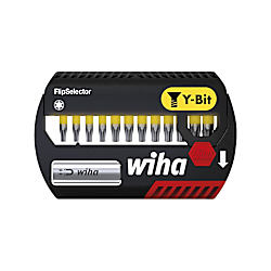 Wiha Bit Set FlipSelector Y-Bit 25 mm TORX® 13-tlg, 1/4" C6,3