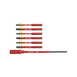 Wiha Bit Set slimBit electric gemischt mit slimBit Halter 7-tlg.