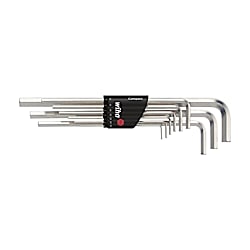 Wiha Stiftschlüssel Set im Compact Halter Sechskant, glanzvernickelt