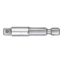 Wiha Werkzeugschaft mit Stift Innenvierkant, Innensechskant 1/4" E6,3 04362