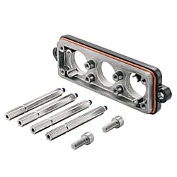 Boîtier (connecteurs mâles industriels), couvercle, vis d'obturation, standard 1079910000