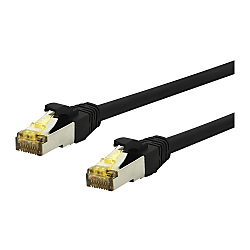 Câble de brassage UltraFlex Cat.6A S / FTP LSOH - noir 1812-30.0M-UF
