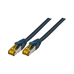 Câble de brassage UltraFlex Cat.6A S / FTP LSOH - gris bleu