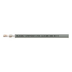 Câble pour chaîne porte-câbles PUR, TMPU blindé résistant aux UV sans halogène SUPERTRONIC C PURÖ 49670/1000