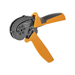 Utensile per crimpatura, capicorda con terminali a filo con / senza collari in plastica, crimpatura esagonale 1445070000