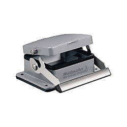 Alloggiamento (connettori a innesto industriali), custodia passaparete, morsetto di bloccaggio terminale, lato inferiore, standard