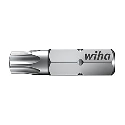 Wiha Set di inserti Standard 25 mm, Tamper Resistant (con foro) 1/4", in custodia