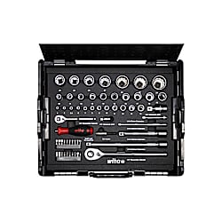 Wiha Set di chiavi a tubo e inserti 1/4" e 1/2"