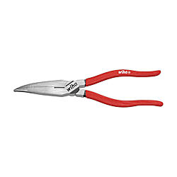 Wiha Pinza a becchi mezzitondi, Classic, Con tagliente, forma curva, circa 40°