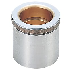 Sliding guide bushes with collar for stripper plates / oil grooves / insertion sleeve / steel-copper