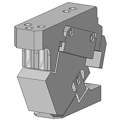 Normschieber oben hängend für Stanzen / schwere Ausführung / MGFVA52 (Hubwinkel θ: 25-60)  MGFVA52-25
