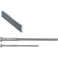 Precision flat ejector pins / Head shape selectable / HSS / Corners rounded / dimensions configurable