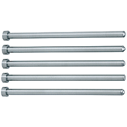 Straight Center Pins With Tip Processed -Die Steel SKD61+Nitriding/Shaft Diameter (P) Designation (0.1mm Increments) Type-