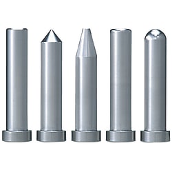Core pins / cylindrical / with head / HSS / D 0,001mm / face shape selectable