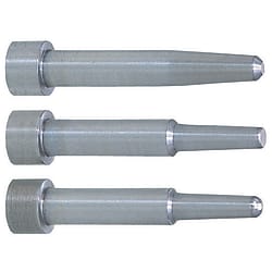 Contour core pins / cylindrical / JIS head / HSS, tool steel / D,L 0,01mm / conical face shape selectable