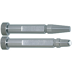 Precision contour core pins / cylindrical / HSS / D 0.001, L 0.01mm / stepped / gas venting / face shape selectable