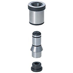 Centring units / round / bearing steel / conical / set