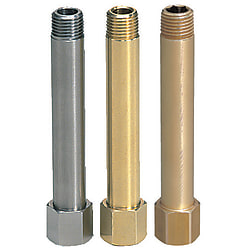 Connection adapter / brass / two-sided external thread, hexagon socket