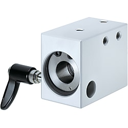 Linear ball bearings / block form / aluminium / anodised / clamping lever LHSSWC20