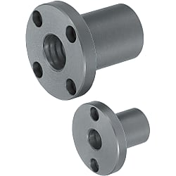 plain bearing bushes with flange / steel