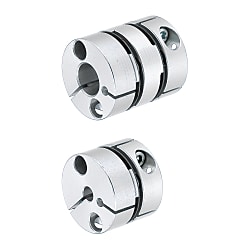 Servo couplings / hub clamping / 1 disc, 2 discs: steel / body: aluminium