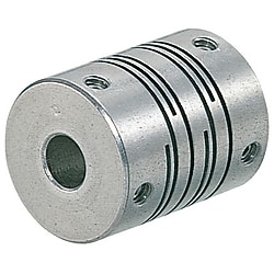 Slit couplings / grub screw clamping / cross slot / body: aluminium, stainless steel
