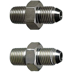 Hydraulik-Fittings / Gerade / rostfreier Stahl, Stahl / zweiseitiges Außengewinde / Mit PT-Gewinde / Mit PF-Gewinde