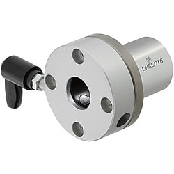 Linear ball bearings / round flange / steel / Single, double bush / Clamping lever LHRLCW30