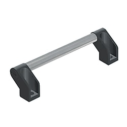Offset Pull Handles with Mounting Plates / Aluminum Tube
