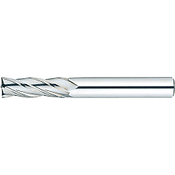 Carbide square end mill, 4-flute / 3D Flute Length (regular) model SEC-PEM4R10