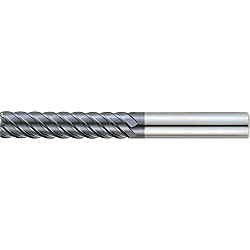 XAC series carbide high-helical end mill for high-hardness steel machining, multi-blade, 45° torsion / long model XAC-MSXL20