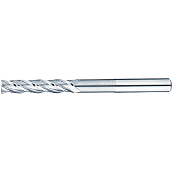 Carbide Square End Mill for Graphite Machining, 4-Flute / Non-Coated, Long Model