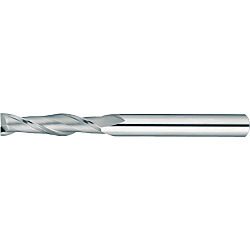 Carbide Square End Mill for Resin Machining, 2-Flute / Extra Long Model