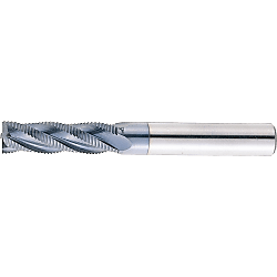 TiCN Coated Powdered High-Speed Steel Roughing End Mill, Regular, Center Cut VPM-RFPR6