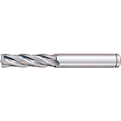 Powdered High-Speed Steel Roughing End Mill, Regular, Center Cut / Non-Coated Model PM-RFPR6