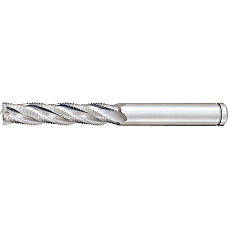 Powdered High-Speed Steel Roughing End Mill, Long, Center Cut / Non-Coated Model PM-RFPL25
