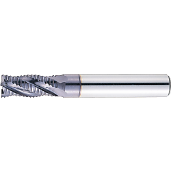 TiAlN Coated High-Speed Steel Roughing End Mill, Short, Center Cut