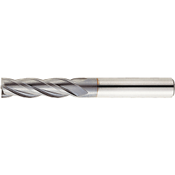 TiCN Coated Powdered High-Speed Steel Square End Mill, 4-Flute, Regular VPM-EM4R7