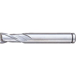 Powdered High-Speed Steel Square End Mill, 2-Flute, Short / Non-Coated Model PM-EM2S22