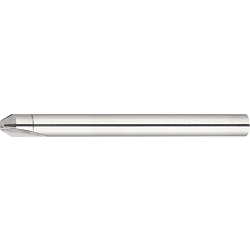 Carbide Straight Blade Corner Angle End Mill, 2-Flute, Rounded Corner Type