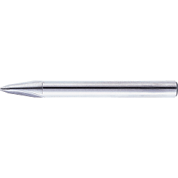 Carbide Straight Edge Taper Corner Angle End Mill, 2-flute / Virtual Point Specification Type