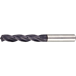TiAlN Coated Carbide Drill for Cast Iron Machining, 3-Flute / Regular TAC-FCESD3R10