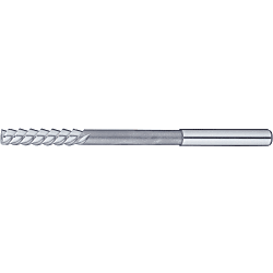 High-Speed Steel High Helical Reamer, Right Blade with 60° Left Spiral, Straight Shank, 0.1 mm Unit Designation Model