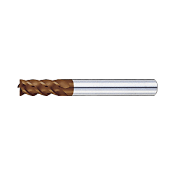 XCP Coated Carbide Square End Mill For Tempered Steel / High Hardness Steel Machining / 4-Flute / 45° Torsion / Short/Regular Type XCP-HEM4S12