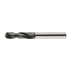 TiN Coated HSS Drill for Stainless Steel Machining, End Mill Shank / Stub G-SUS-ESDS2.6
