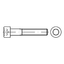 Zylinderschrauben / 00912.□□□ / Stahl, Edelstahl / Festigkeit wählbar / DIN 912 / Innensechsrund