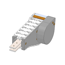 Scharnierkettenförderer / Rollenübergang / D 30 mm rechts / links angetrieben an Umlenkung / EURO-flex 85